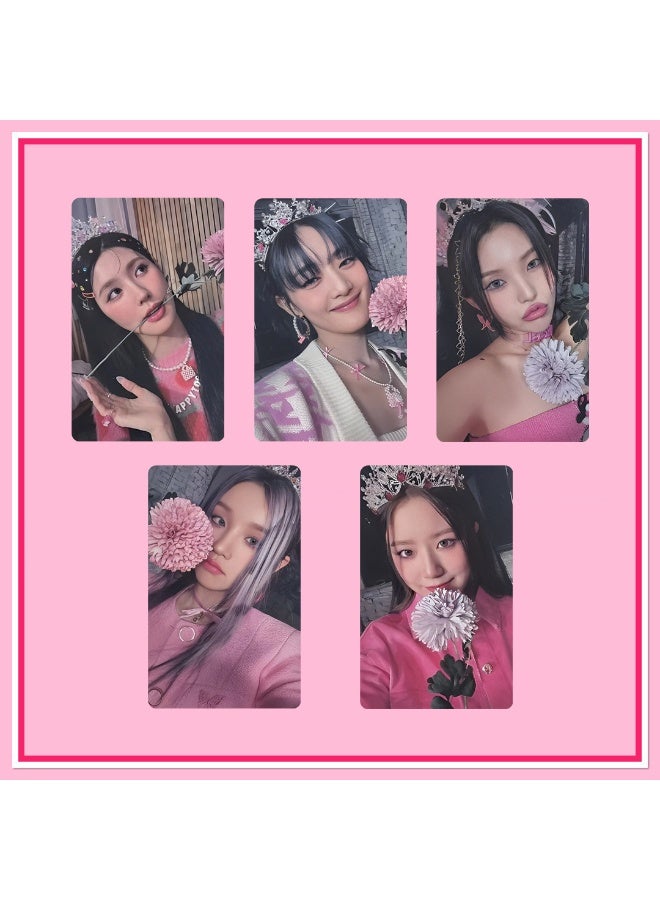 NIBEMINENT 5 Pcs Kpop (G)I-DLE Ktown4U Lucky Draw Lomo Cards Card For Fans Collection Gifts - Image 1