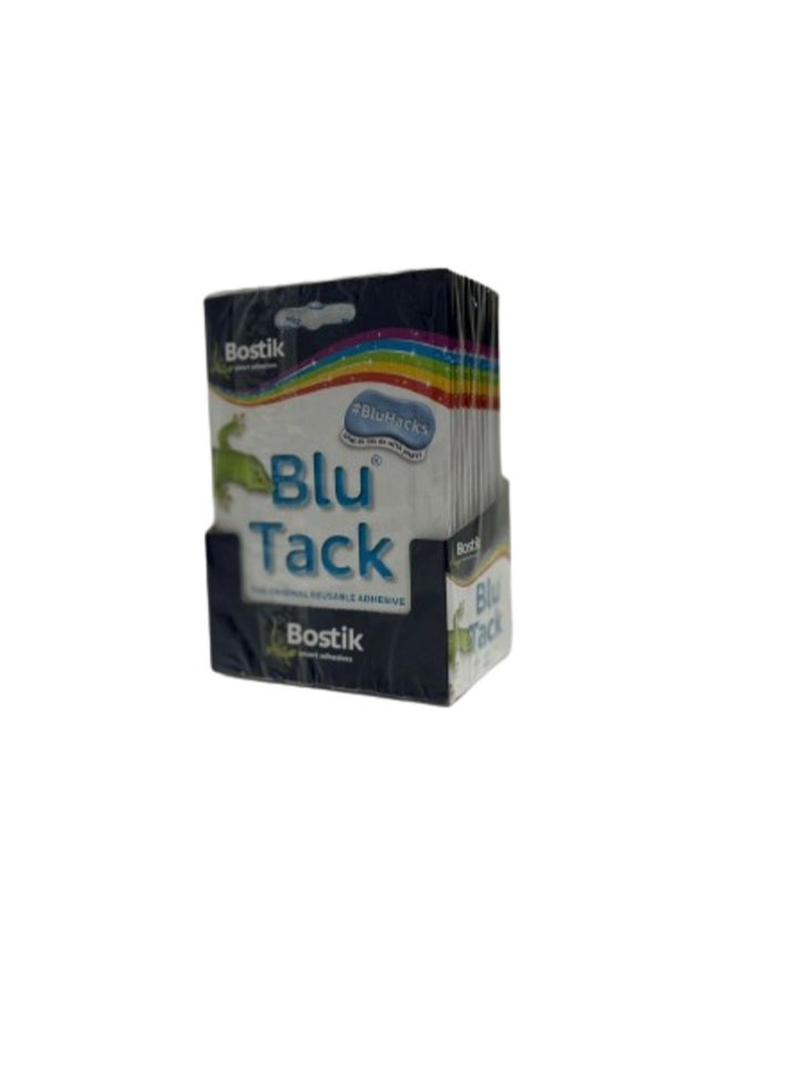 Bostik - Bostik Blu Tack, Multipurpose Reusable Adhesive, Clean, Safe & Easy to Use, Non-Toxic, Handy Size 45g (Pack of 12) - Image 1