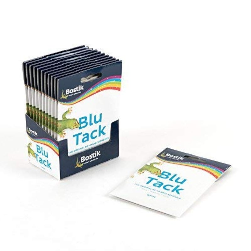 بوستيك بلو تاك، لاصق متعدد الأغراض قابل لإعادة الاستخدام، نظيف، آمن وسهل الاستخدام، غير سام، حجم مفيد 45 جم (عبوة من 12 قطعة) - Image 1