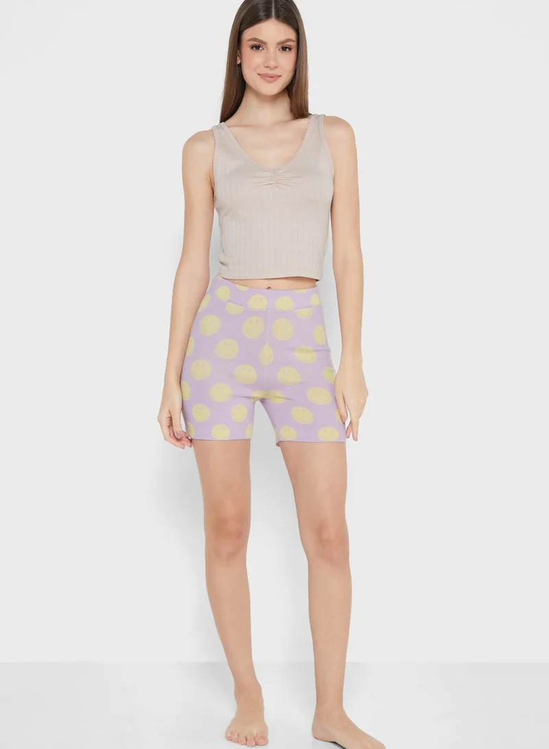 Cotton On Body High Waist Printed Shorts