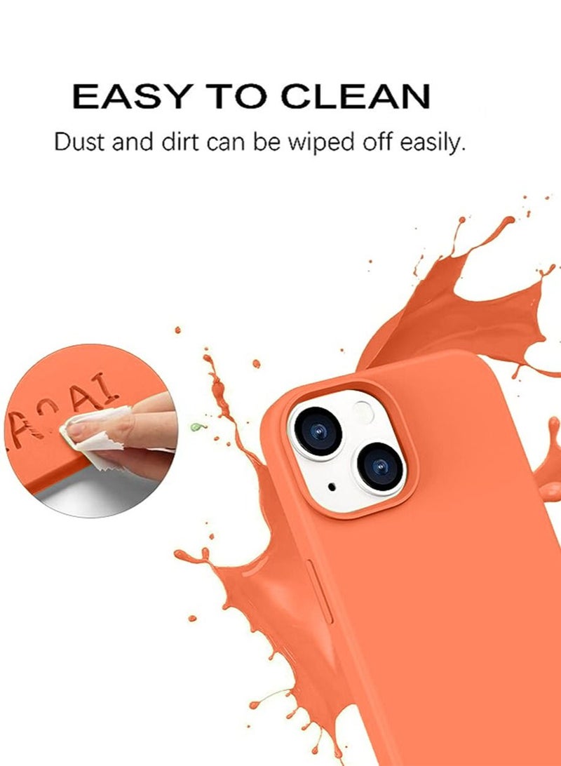 iPhone 15 Mobile Case Cover with Soft Liquid Silicone Protection Anti-Scratch Shockproof Accessories Slim Protective Back Cover with Comfortable Hold Touch Feeling and Anti-fingerprint - Image 3