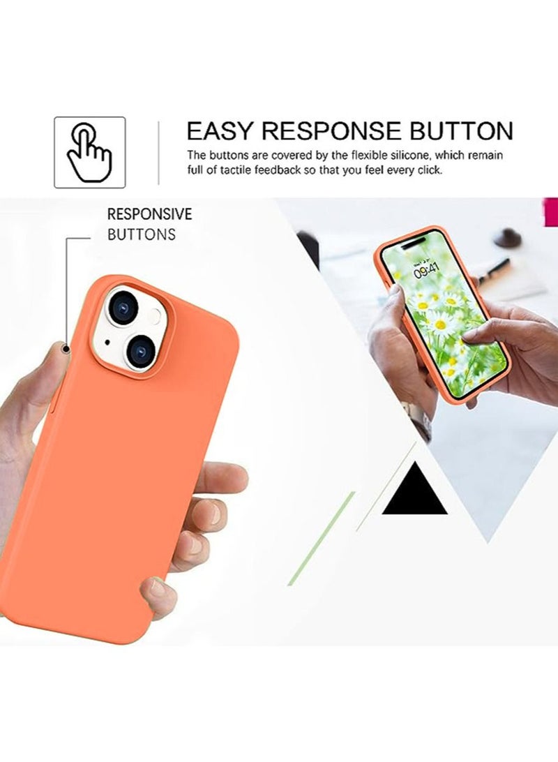 iPhone 15 Mobile Case Cover with Soft Liquid Silicone Protection Anti-Scratch Shockproof Accessories Slim Protective Back Cover with Comfortable Hold Touch Feeling and Anti-fingerprint - Image 4