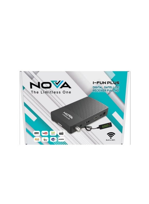 Nova I Fun Plus HD Mini Funcam Receiver With Wifi Built In - Black