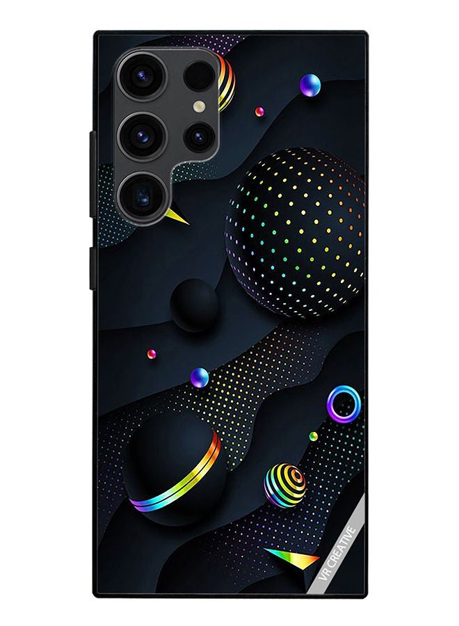 VR CREATIVE Protective Case Cover For Samsung Galaxy S23 Ultra 5G Retro Design Design Multicolour - Image 1