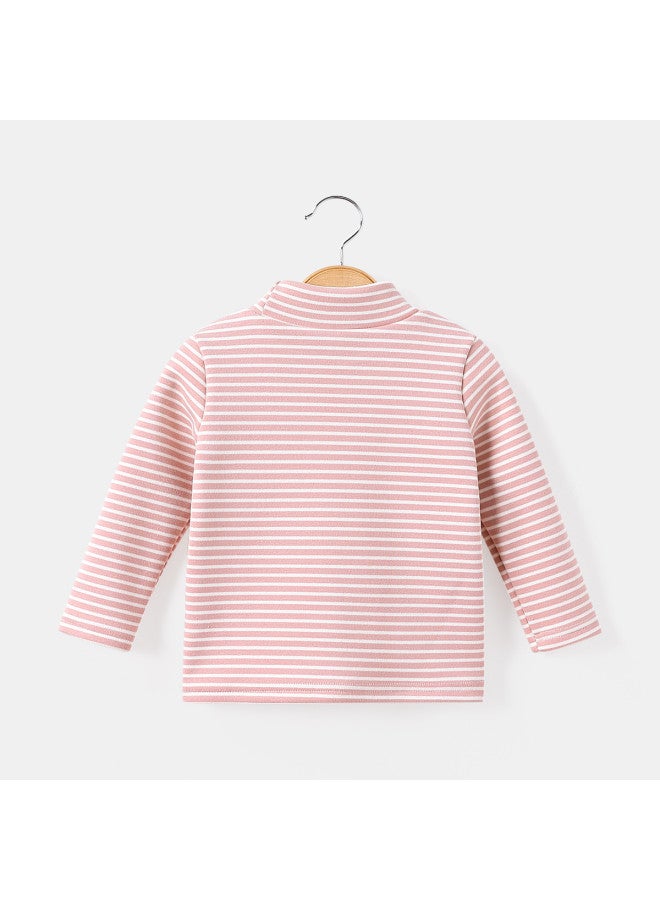 Girls' Autumn Winter Fashion Versatile T-shirt Children's Warm Top - Image 4