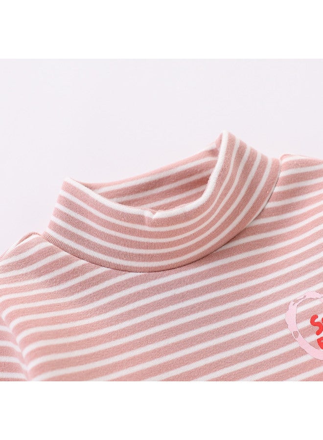 Girls' Autumn Winter Fashion Versatile T-shirt Children's Warm Top - Image 5