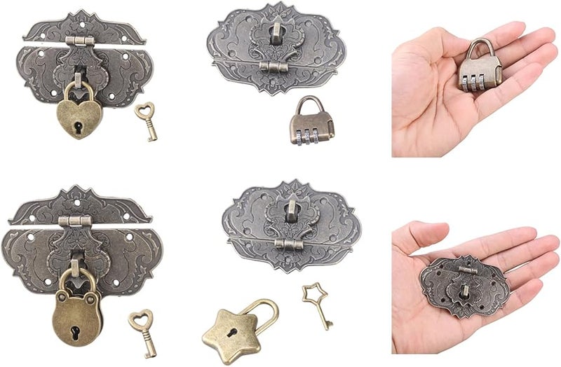 Vintage Lightweight Jewelry Storage Case With Secure Hasps And Hook Color A - Image 3