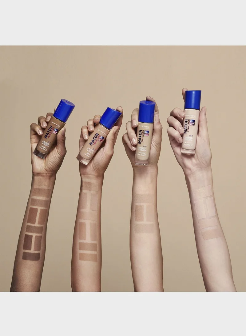 RIMMEL LONDON Rimmel Match Perfection Foundation – 300 – Sand, 30ml