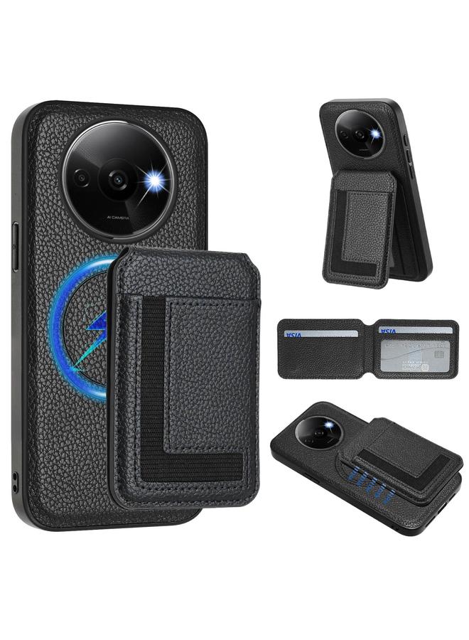 The Bros Case For Redmi A3 / A3x / Xiaomi Poco C61 CX01 Detachable Magsafe Magnetic Card Bag Phone Case