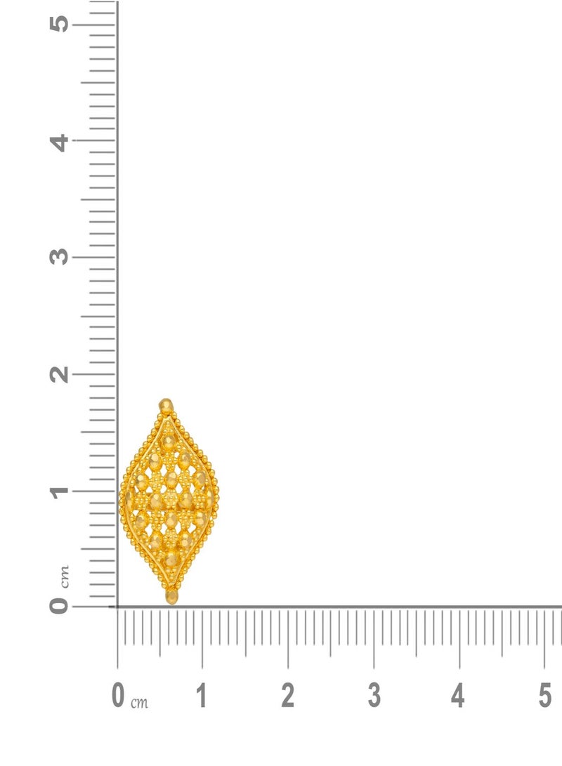 Malabar Gold and Diamonds 22 Karat 916 Purity Studs Style Screw Nut Earring for Women ERCOS10035 - Image 4