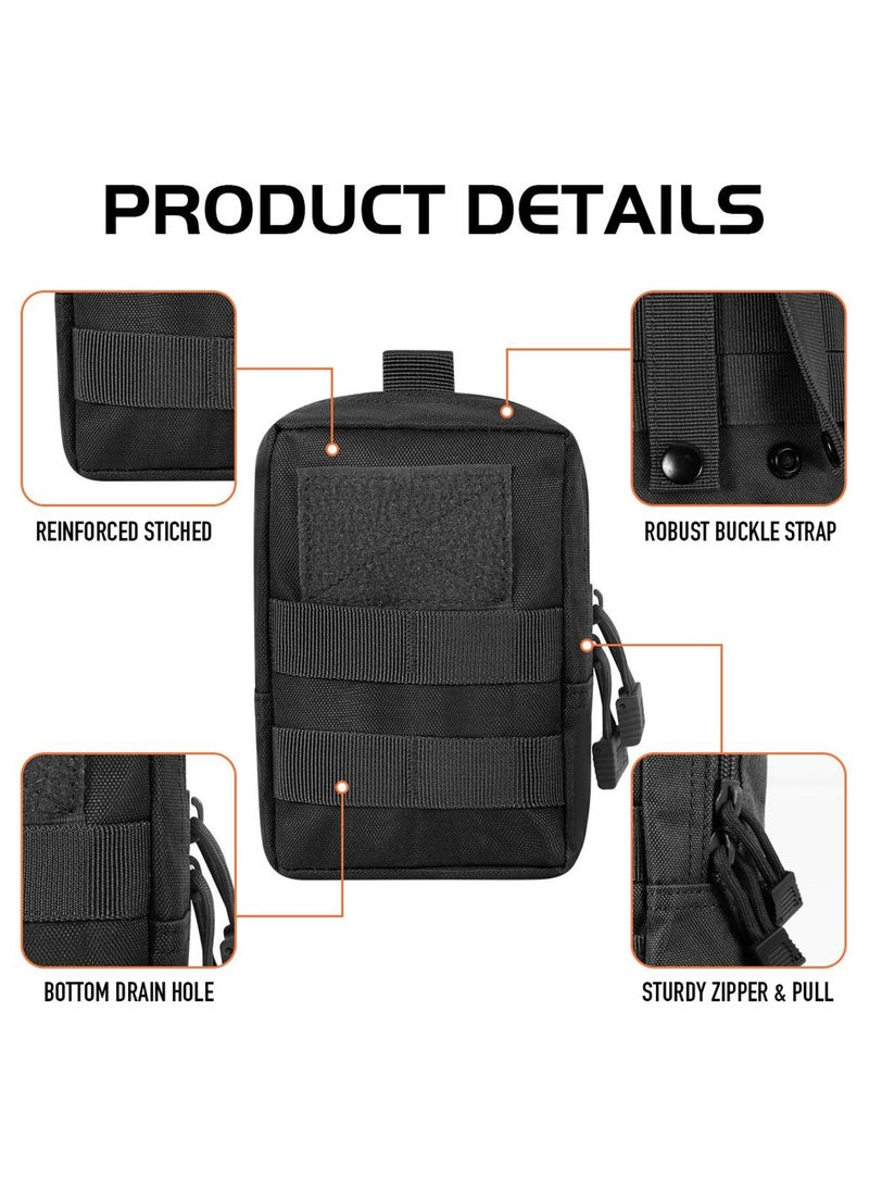 CMGTYYD 2 PCS Portable Pouch, Small Compact Water Utility Gadget Outdoor Men Waist Bag with Phone Belt Clip Holder Holster for Outdoor Hunting, Camping, Hiking,Trekking  - Image 2