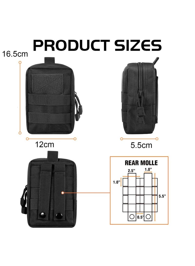 CMGTYYD 2 PCS Portable Pouch, Small Compact Water Utility Gadget Outdoor Men Waist Bag with Phone Belt Clip Holder Holster for Outdoor Hunting, Camping, Hiking,Trekking  - Image 5