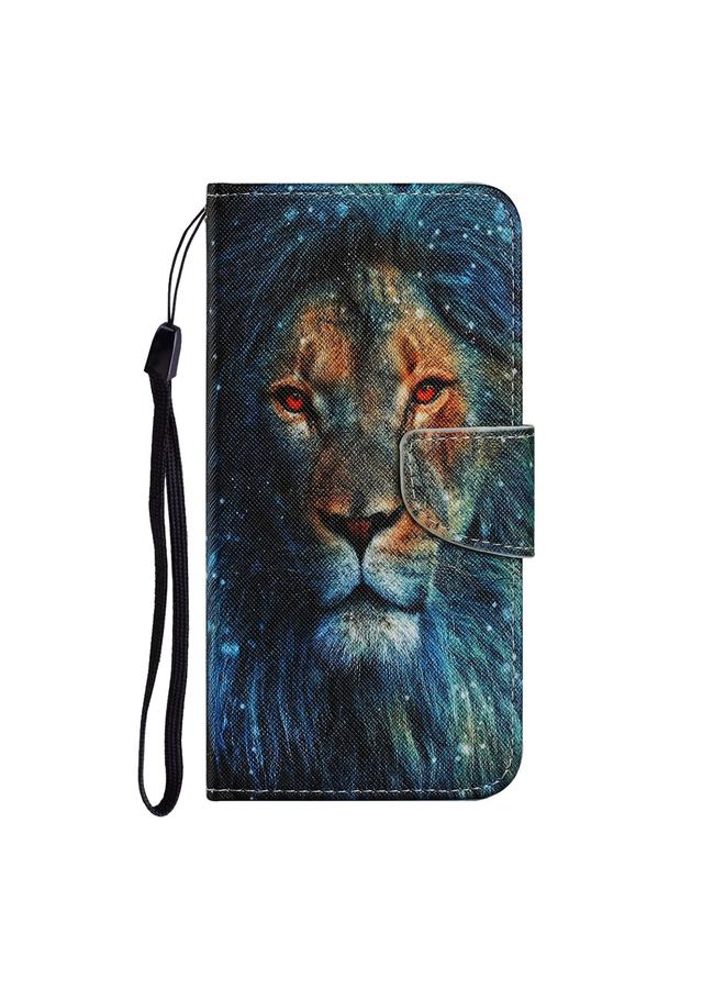 Zaboon Case For iPhone 13 Pro Coloured Drawing Pattern Leather Phone Case - Image 2
