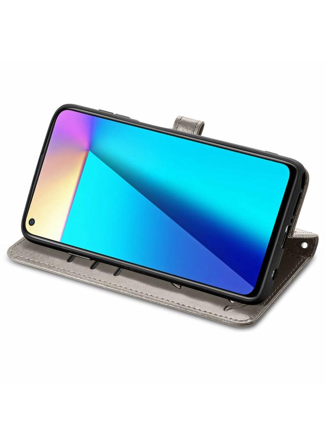 اس-توب جراب لهاتف Infinix Note 7، جراب جلدي أفقي قابل للطي بنقشة قطة وكلب جميلة، مع حامل وفتحات للبطاقات ومحفظة ومشبك كرتوني وحبل تعليق - Image 4
