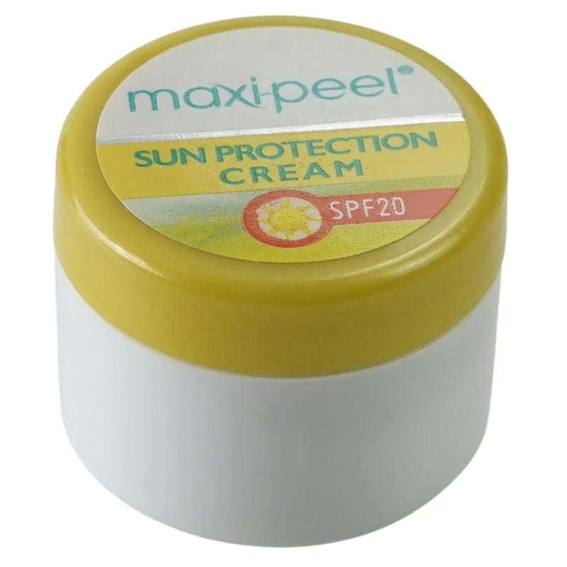 MAXIPEEL كريم حماية من الشمس ماكسي بيل، تركيبة خفيفة وغير دهنية - 25 جرام - Image 1