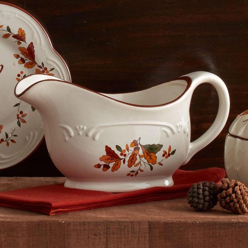 Pfaltzgraff Pfaltzgraff Autumn Berry Gravy Boat Cream 9 Inches  - Image 2