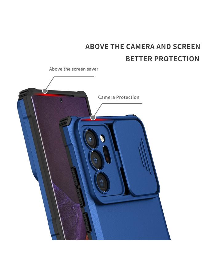 S-TOP Case For Samsung Galaxy Note20 Ultra Stereoscopic Holder Sliding Camshield Phone Case - Image 5