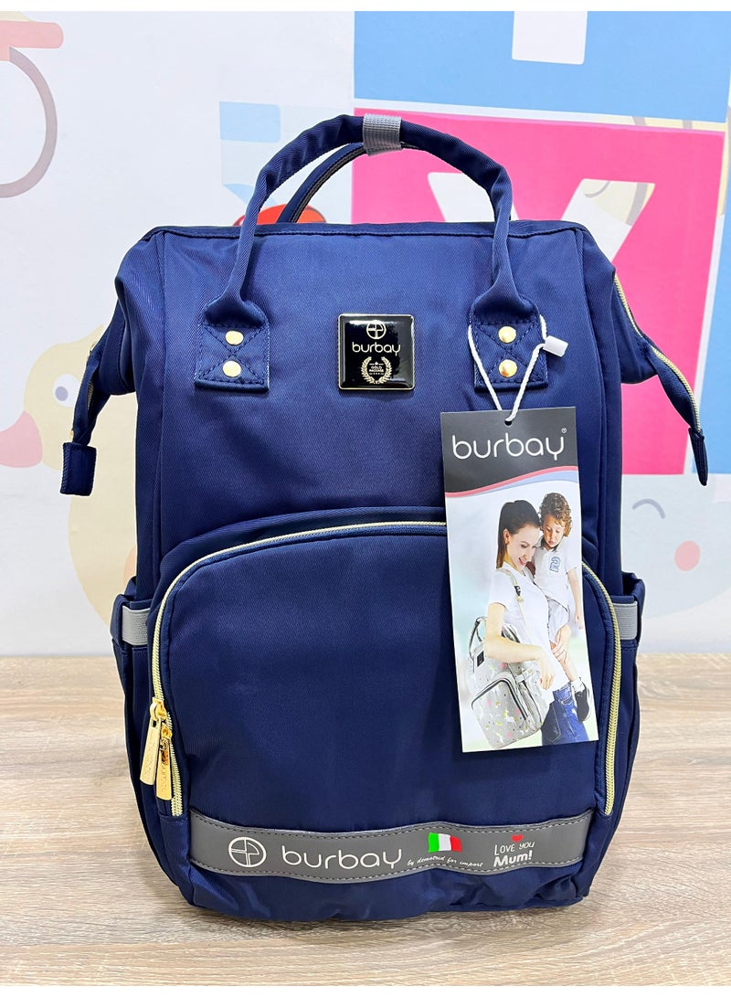 بورباي شنطة حفاضات ظهر Burbay متعددة الاستخدامات - تصميم عصري وعملي للأمهات - Image 2