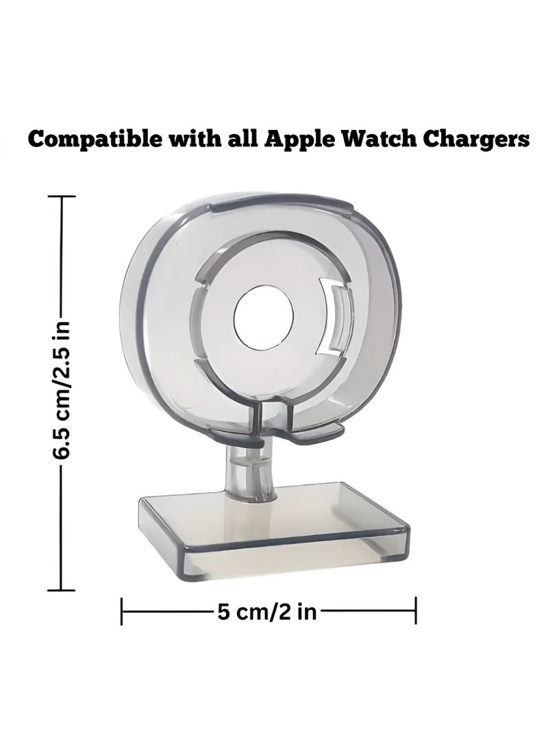 DECOR SOUQ Apple Watch Wall Mount Holder – Universal Charger Stand for All iWatch Models (Series 1 to 8, SE, Ultra) – No-Drill Installation with Heavy-Duty Self-Adhesive Sticker – Space-Saving Charging Dock for Bedroom, Bathroom, Office – Secure Magnetic Mount for Effortless Charging – Sleek, Modern Design – 3M VHB Adhesive Backing – Perfect for Home, Travel or Work – Hassle-Free Setup in Seconds – Strong Hold for Apple Watch Charger – Compact & Stylish Organizer – Compatible with All Apple Watch Bands – Anti-Slip Grip Technology – Easy-to-Clean Finish – Premium Gift for Apple Fans – Effortless Accessibility – Protect Your Watch from Falls – Seamless Compatibility with Magnetic Chargers– Trusted by Thousands – Upgrade Your Charging Routine – Modern Minimalist Aesthetic – Quick-Dry Adhesive for Instant Use – Maximize Countertop Space – Innovative Cord Management – Enhance Your Apple Ecosystem – Apple Watch Accessories - Sleek Grey Color  - Image 4