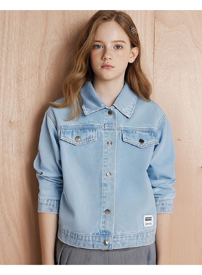 DEESHA Girls' 25 Autumn Mid-older Kids' New Season Casual Jacket - Image 1