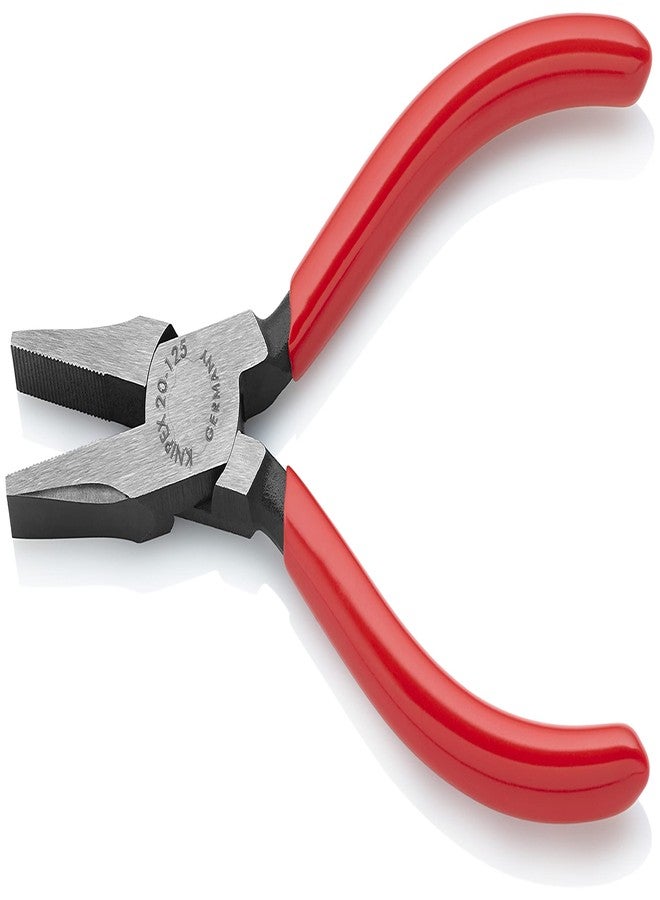 Knipex Flat Nose Pliers black atramentized, plastic coated 125 mm 20 01 125 - Image 2