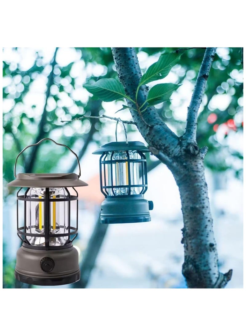 BJollys Portable Solar LED Camping Lantern, USB Rechargeable Tent Lamp with 3 Light Modes. - Image 2