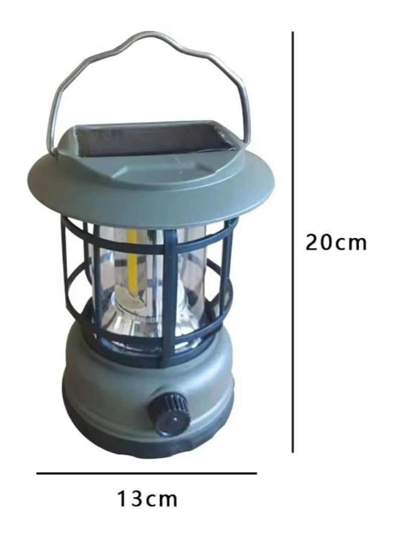 BJollys Portable Solar LED Camping Lantern, USB Rechargeable Tent Lamp with 3 Light Modes. - Image 3