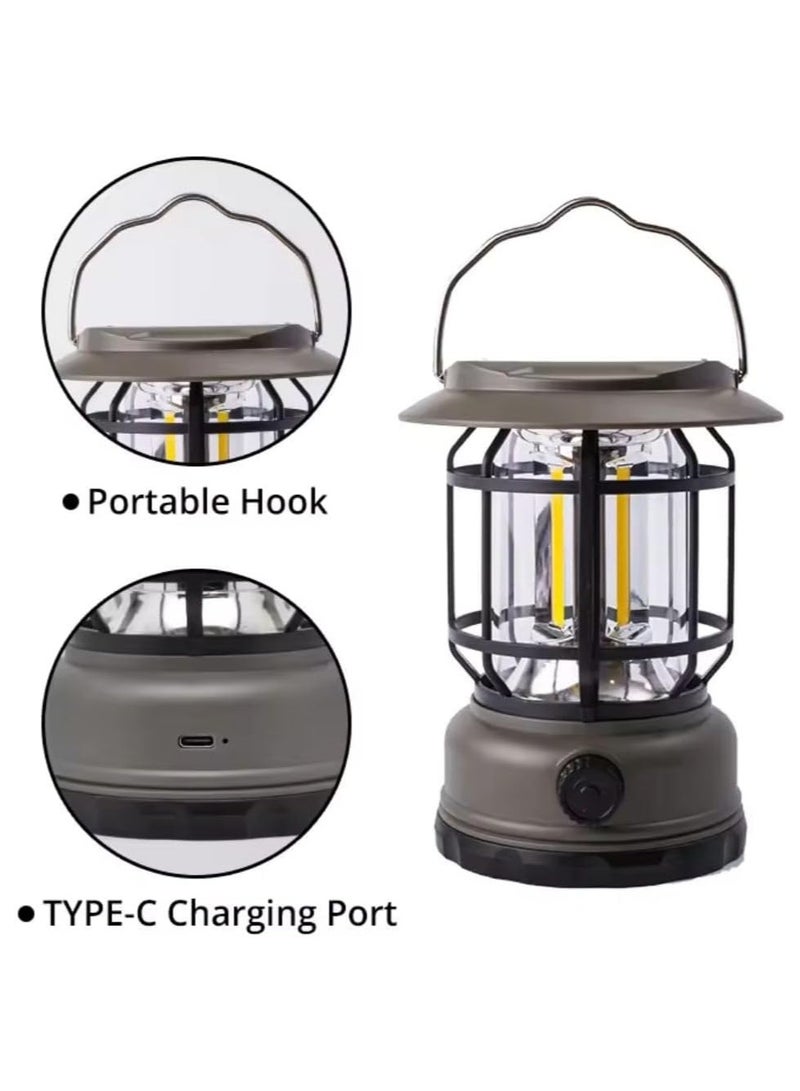 BJollys Portable Solar LED Camping Lantern, USB Rechargeable Tent Lamp with 3 Light Modes. - Image 4