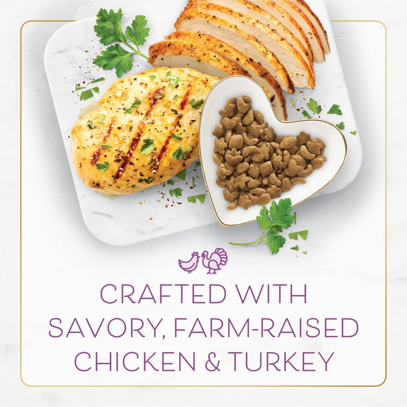 Fancy Feast Purina Fancy Feast Dry Cat Food with Savory Farm-Raised Chicken and Turkey - 12 lb. Bag - Image 4