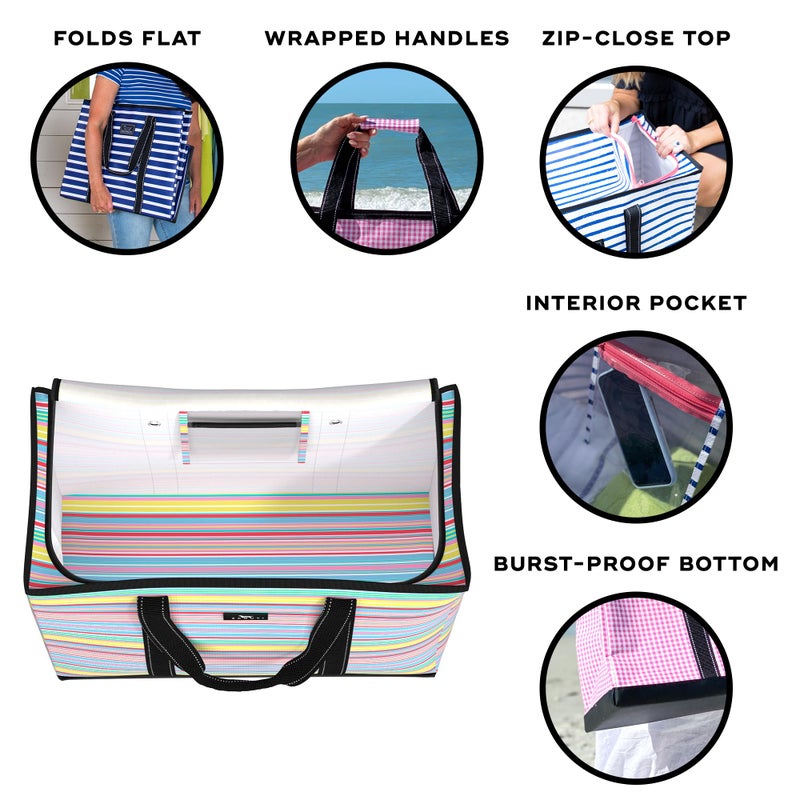 SCOUT 4 Boys Zip Tote XX-Large - Durable Lightweight Bag for Beach, Pool, Family Travel, Storage - Water-Resistant, Zips Shut - Image 4