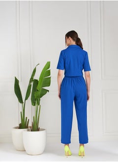 Athena Lapel Collar Crop Top & Trousers Co-Ords  - Image 5