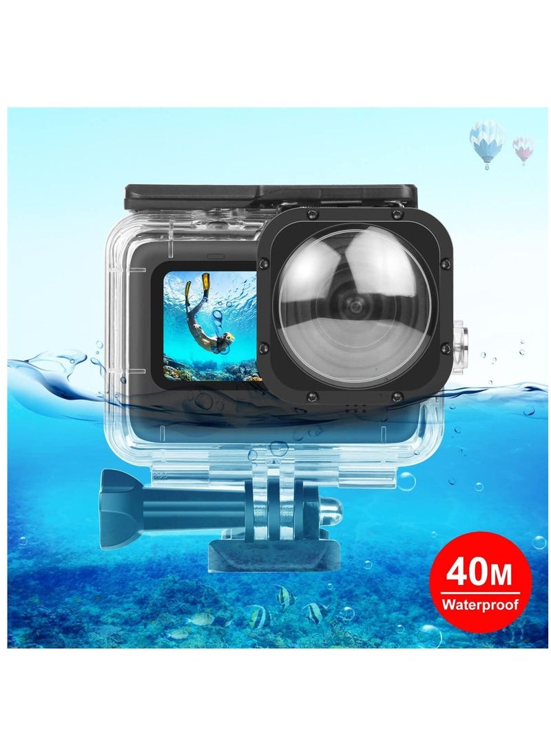 Generic Waterproof Diving Case Underwater Housing Shell Supports Deep Diving Scuba Snorkeling Quick Release Bracket action camera protective cover Compatible with GoPro Hero 10/9 Max Len Mod  - Image 5