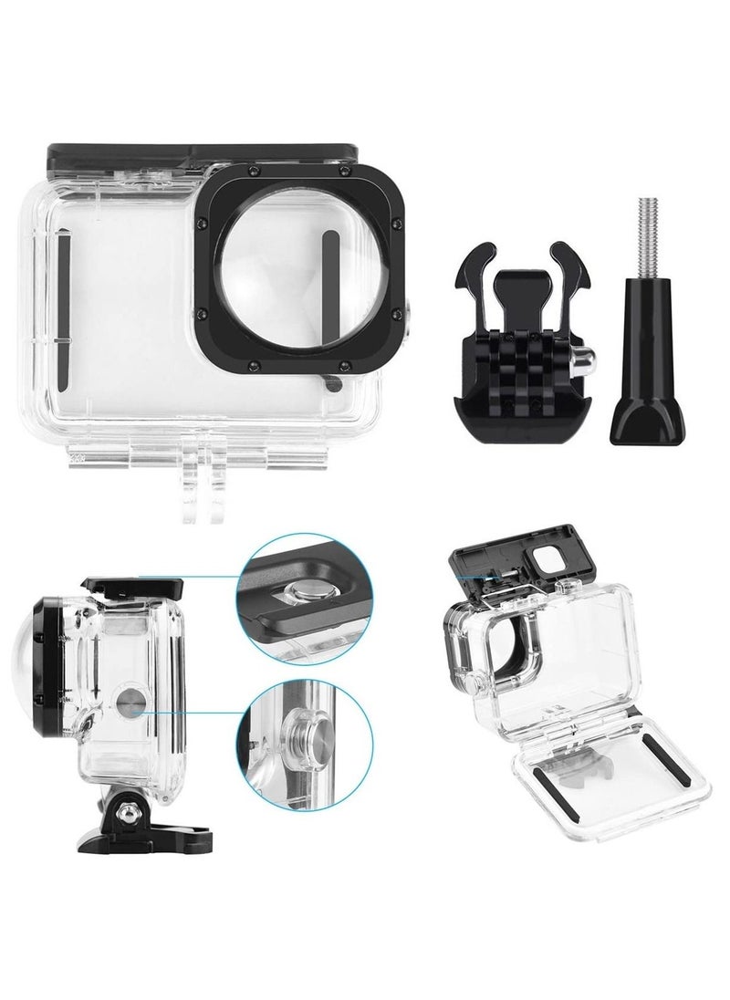 Generic Waterproof Diving Case Underwater Housing Shell Supports Deep Diving Scuba Snorkeling Quick Release Bracket action camera protective cover Compatible with GoPro Hero 10/9 Max Len Mod  - Image 3