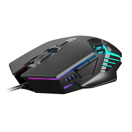 GAMDIAS Aura GS4 Multicolor Gaming Mouse, 6 Multi-Functional Keys, 3600-DPI Optical Sensor, Advanced Ergonomic Design - Image 1
