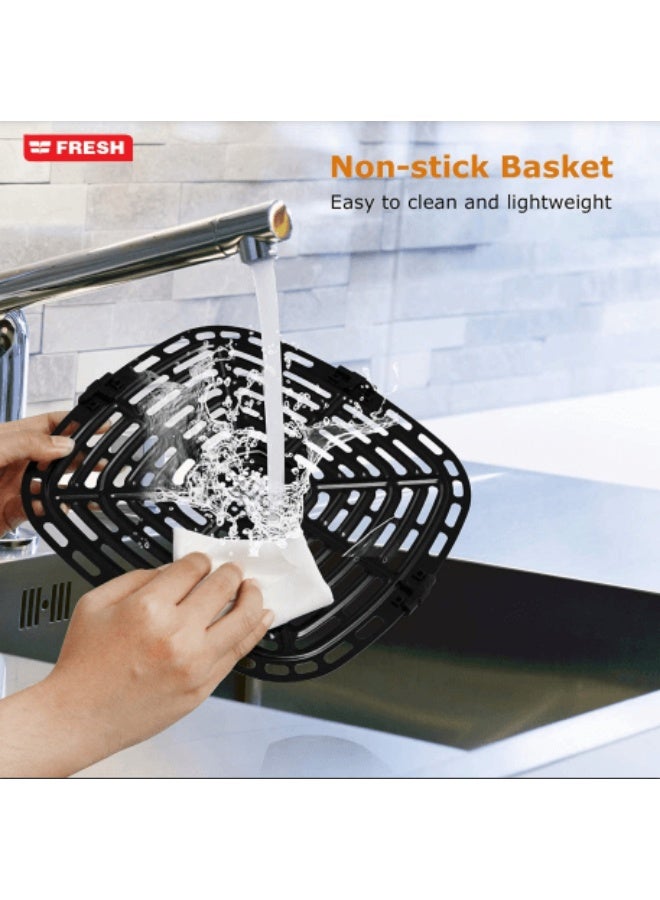 Fresh Digital Oil-free Pan (Black, AFF1800B, 5.5L, 1800W - Image 3