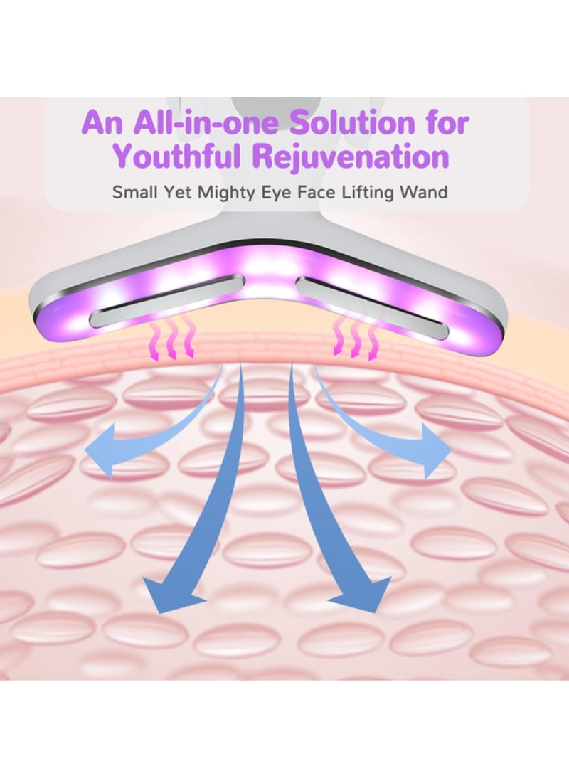 general Electric Massager - 7 Color Facial Massager Device+3 Intensity Adjustment,Neck Face Beauty Device with Vibrating,Warming Function, Neck Face Massager for Enhanced Face,White - Image 5