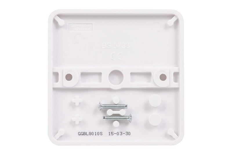 Schneider Electric Lisse 1 Gang Blank Plate - White - Image 4