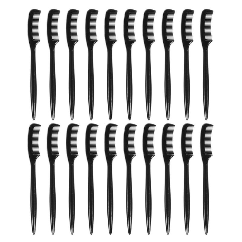 50 Pcs Mini Disposable Eyebrow Comb Eyelash Grooming Brush Black Precise Styling Tool For Eyebrow And Eyelash Separation - Image 2