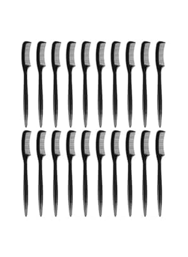50 Pcs Mini Disposable Eyebrow Comb Eyelash Grooming Brush Black Precise Styling Tool For Eyebrow And Eyelash Separation - Image 1