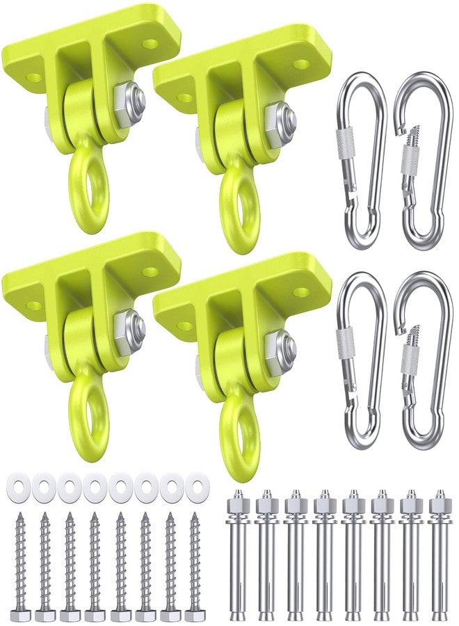 Highpro Heavy Duty Swing Hangers - 5000 lbs Capacity, Swing Set Brackets Silent Rotation, Easy Installation for Swings, Yoga Straps, Punching Bags, Hammocks & More - Indoor/Outdoor Use - 4 Pack - Image 1
