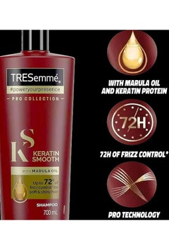 TRESemmé Keratin Smooth Shampoo with Marula Oil Pro Collection 700 ml  - Image 3