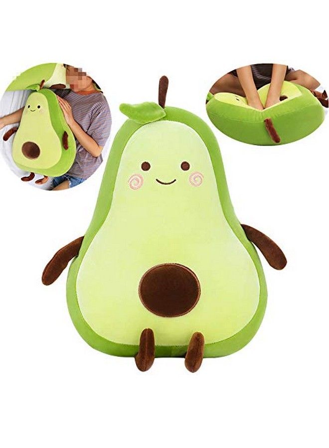 XICHEN 27 Inch Green Large Simulation Avocado Plush Toy Doll Sleeping Pillow Doll Doll Holiday Warm Gift Plush Toy Pillows (Seated) - Image 4
