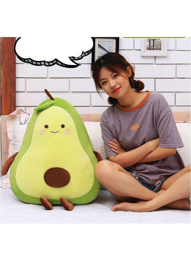 XICHEN 27 Inch Green Large Simulation Avocado Plush Toy Doll Sleeping Pillow Doll Doll Holiday Warm Gift Plush Toy Pillows (Seated) - Image 5