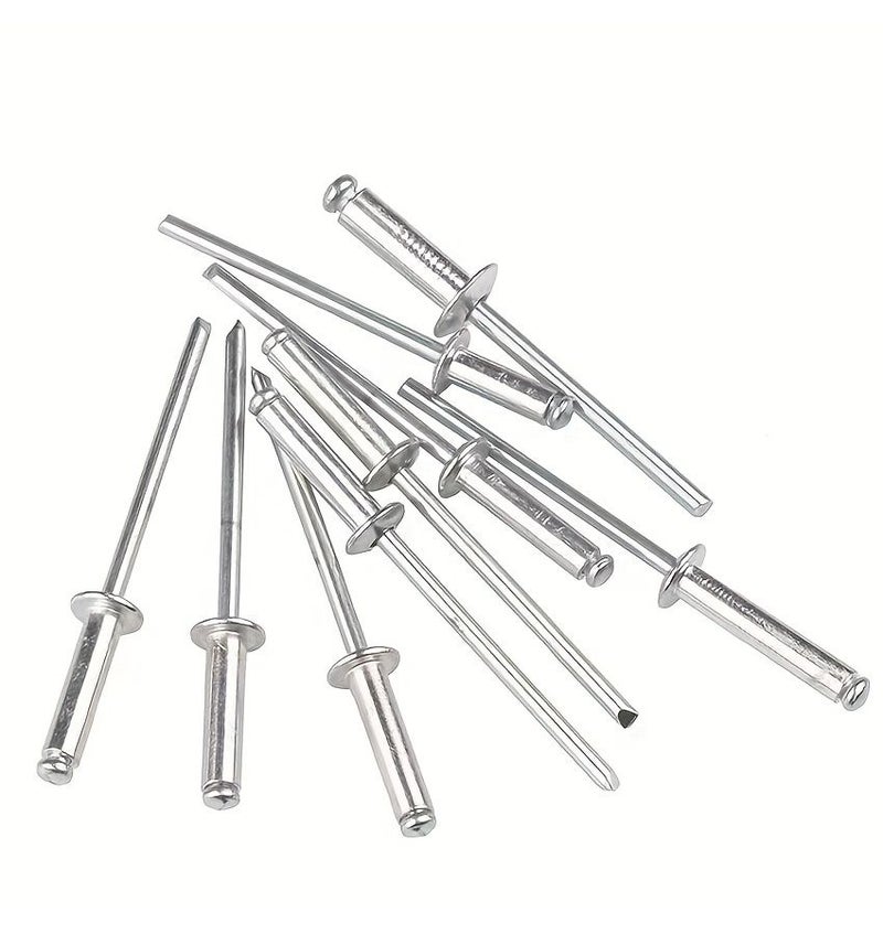 100pcs 3/16 Inch Dome Head Blind Rivets Pop Rivet with Mandrel for Metal and Wood Assembly - Image 1