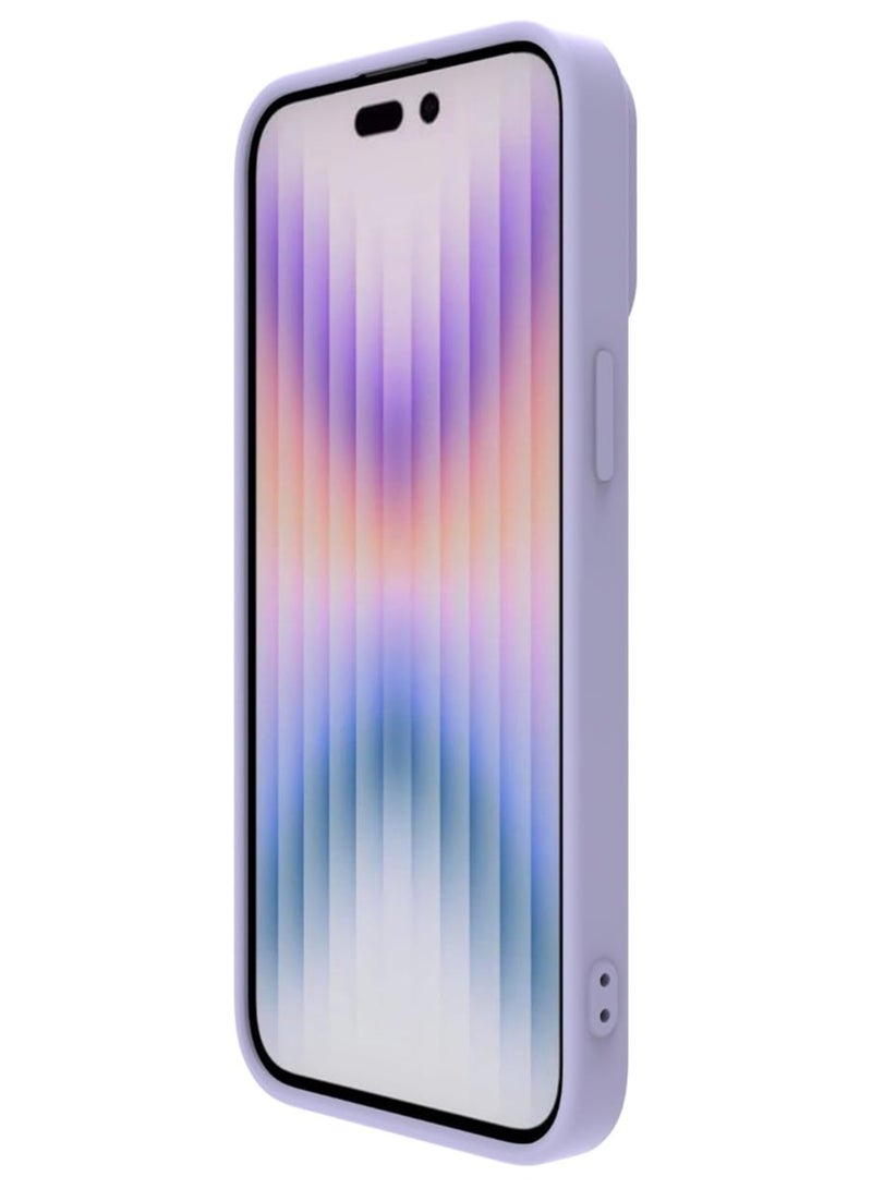 Nillkin CamShield Silky silicon case for Apple iPhone 15 Pro Max 6.7 (2023)-Light Purple - Image 5
