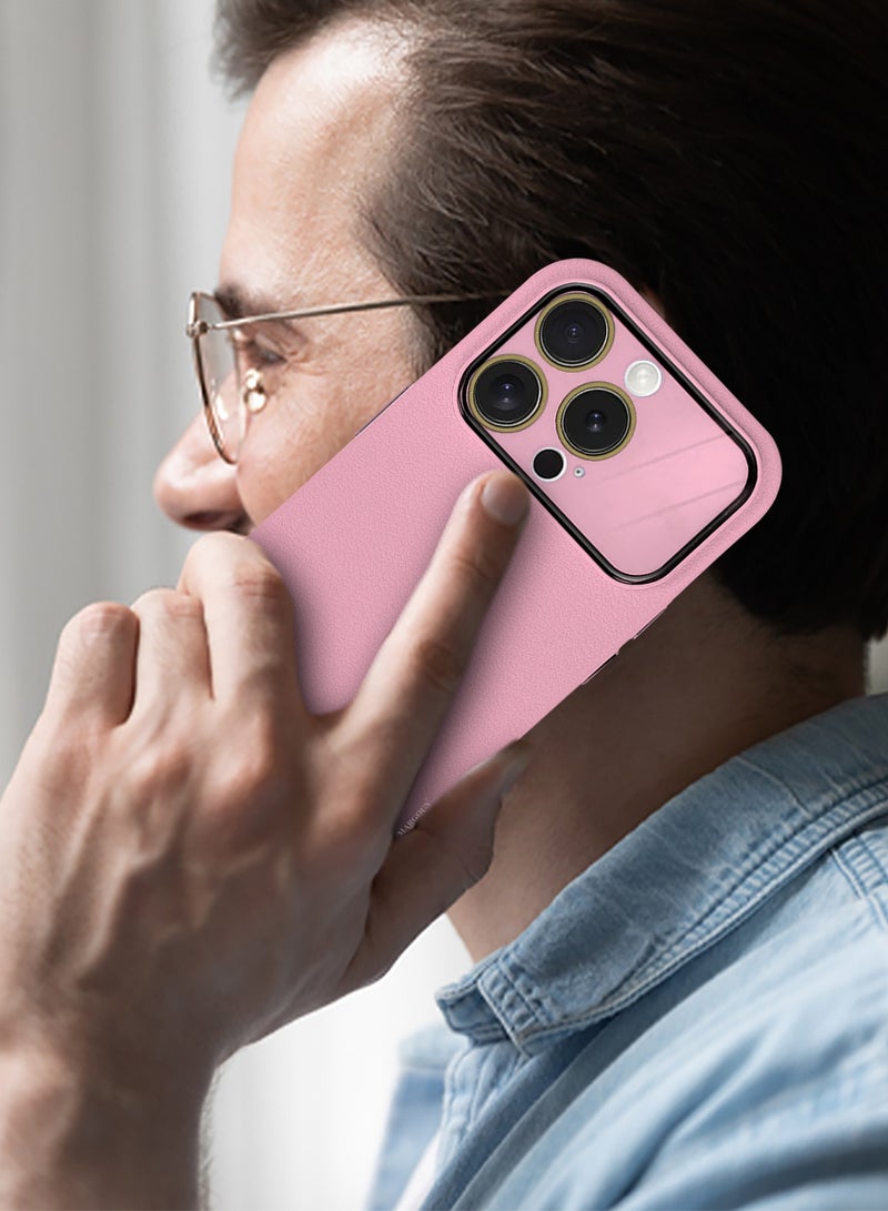 Hard Silicone Case Cover for Apple iPhone 12 Pro Max - Cover with Camera Protection Bumper - Auto Focus Design - Pink - Image 3