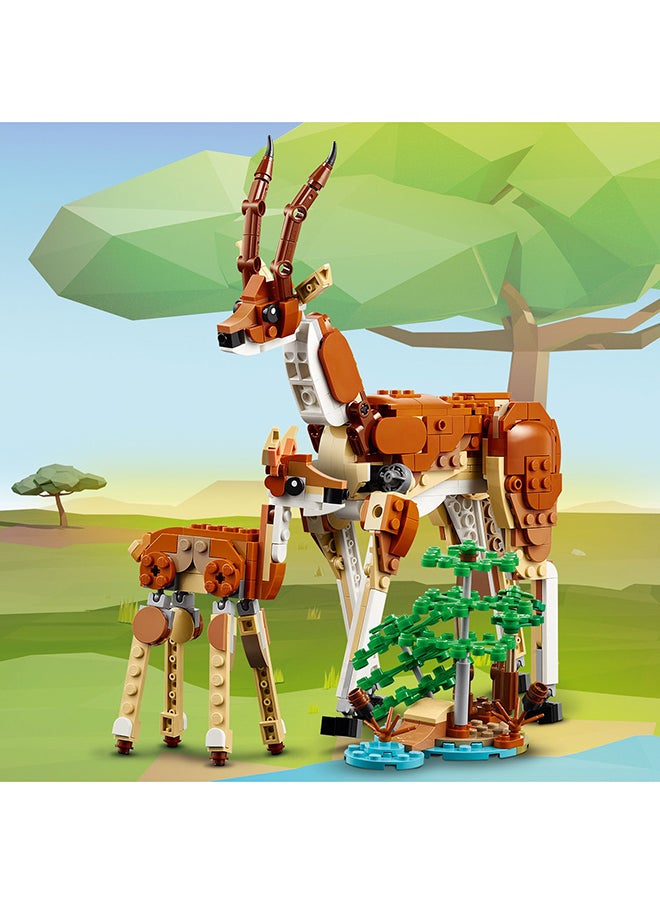 LEGO - Creator 3In1 Wild Safari Animals, Giraffe Toy To Gazelle Figures To Lion Model, Building Set For Kids, Nature Gifts For Girls And Boys Aged 9 Years Old And Over Who Love Imaginative Play (780 Pieces) 31150 - Image 1