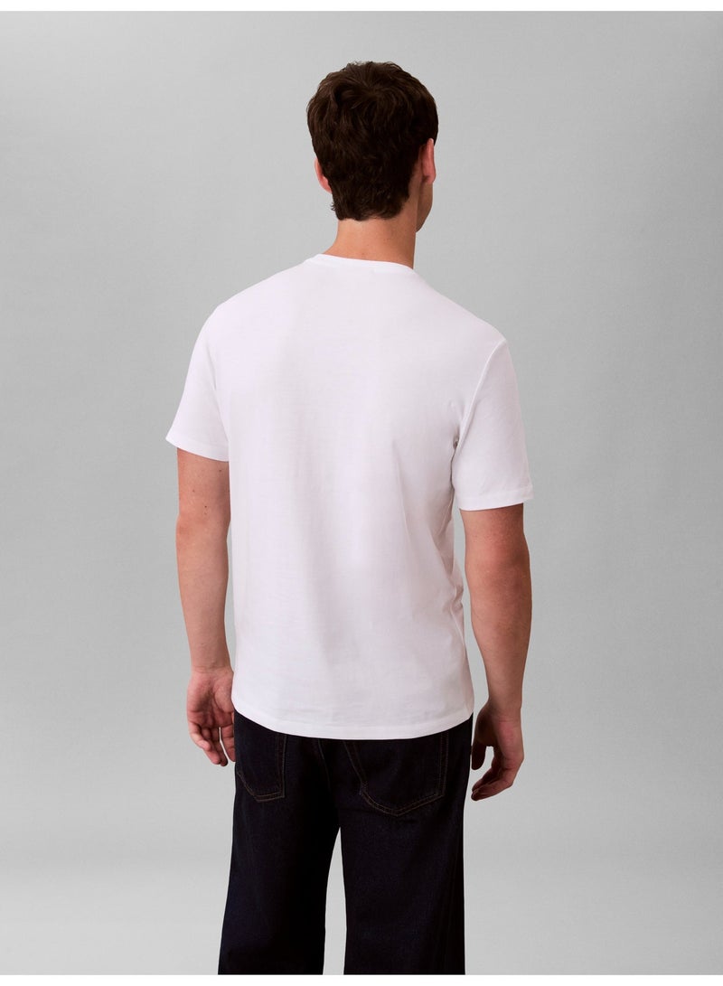 CALVIN KLEIN Monogram Logo Cotton T-Shirt - Image 2