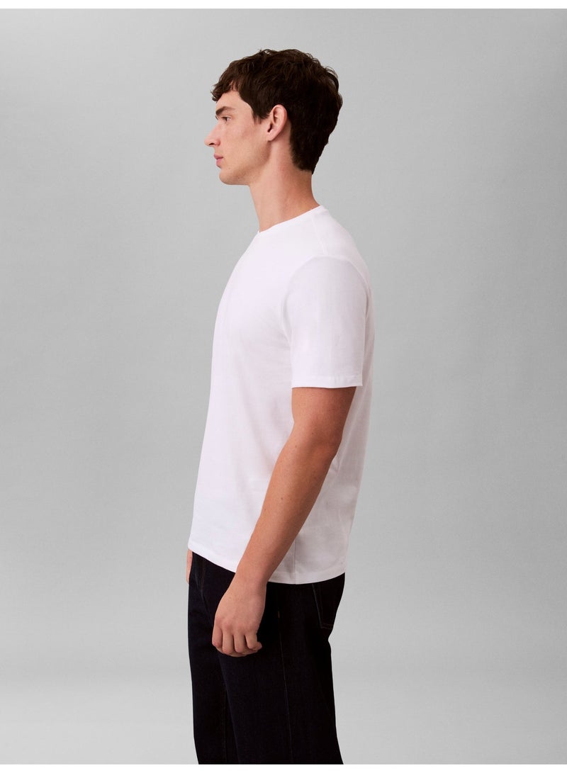 CALVIN KLEIN Monogram Logo Cotton T-Shirt - Image 4
