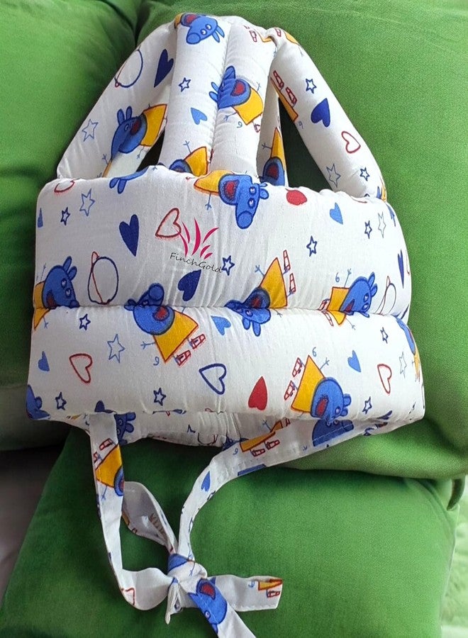 FinchGold Baby Safety Helmet, Head Protector for Toddlers, 6-24 Months, Multi-Print Design (White) - Image 3